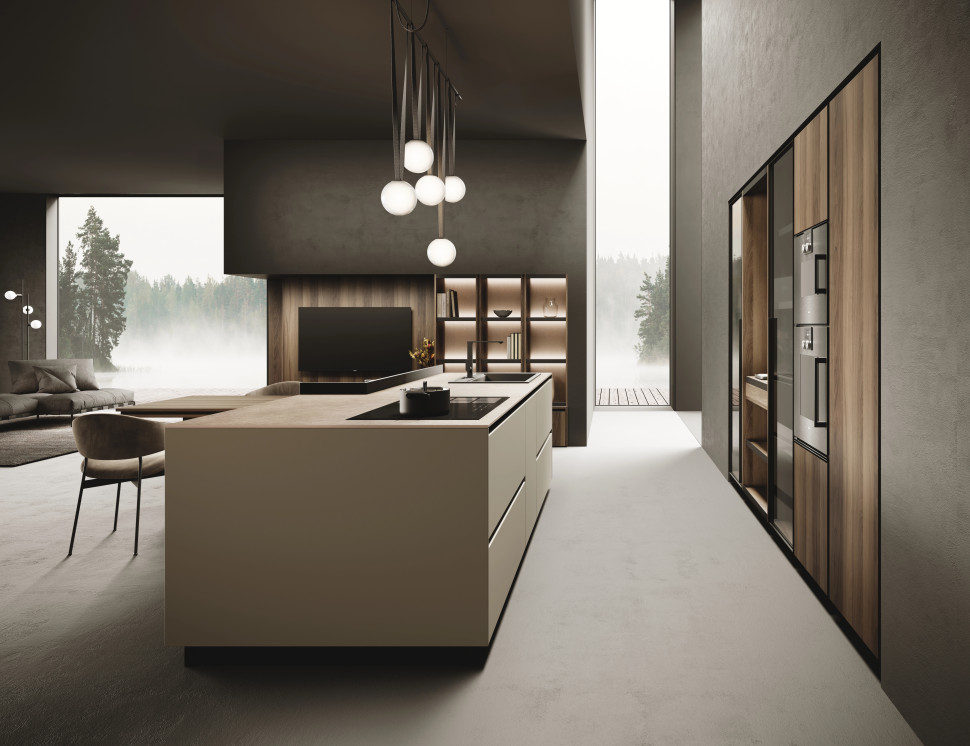 Кухня Miton Ménta Legno Noce Adige