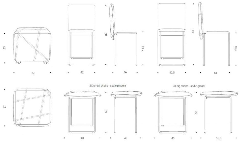 Размеры Пуф трансформер Ozzio design Cubix S011