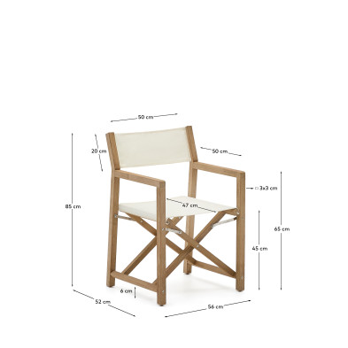 Складной стул La Forma Vilara 56 x 52 x h85 см, белый