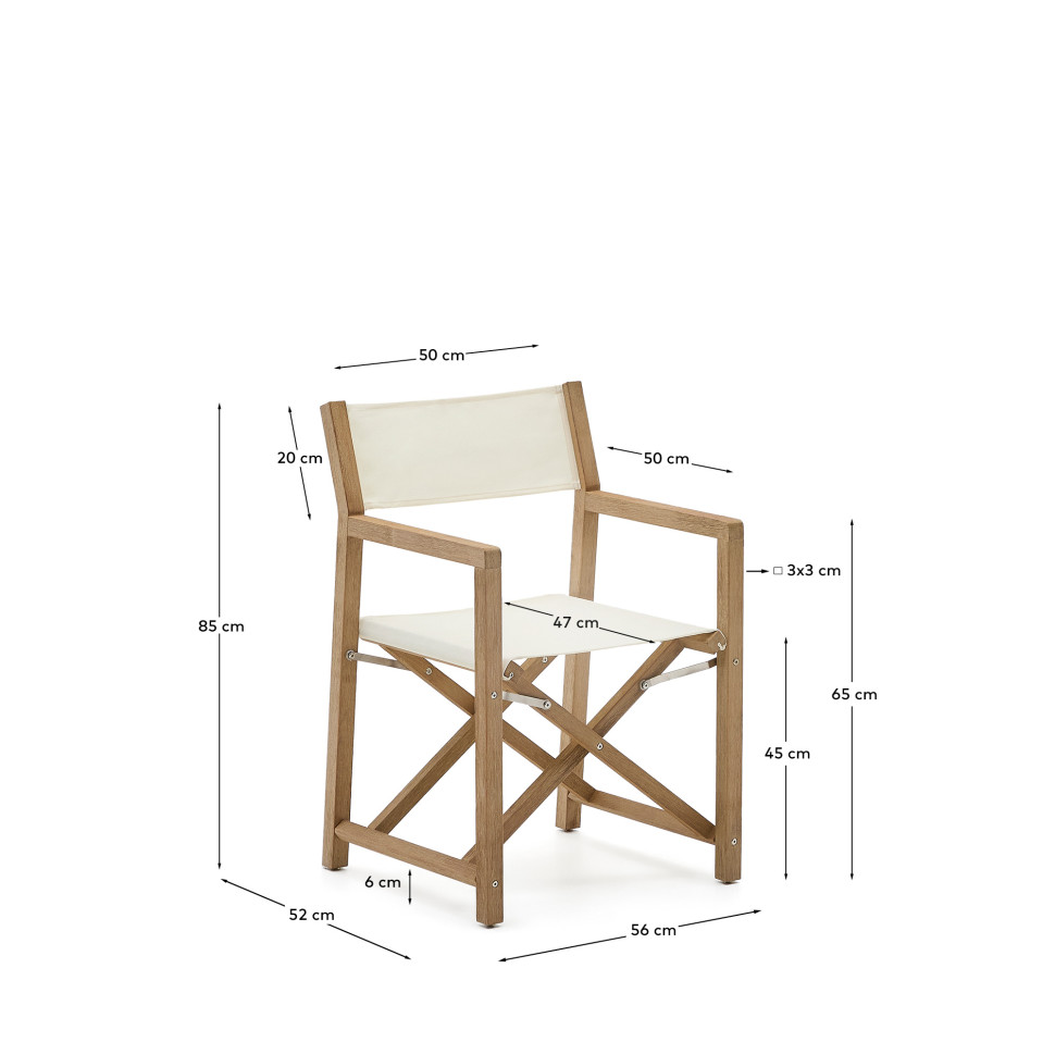 Складной стул La Forma Vilara 56 x 52 x h85 см, белый