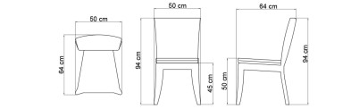 Стул Madison Skyline Design Madison 50 x 64 x 94h nc89410