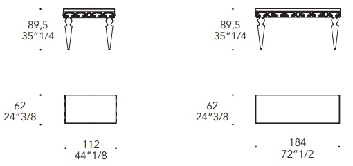Размеры Консоль Reflex Glamour Casanova Mobile Console