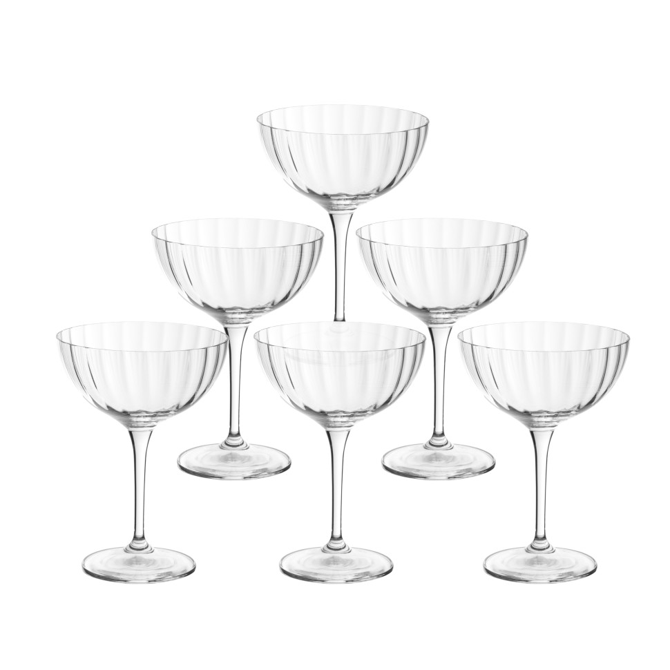 Комплект из 6-ти бокалов для мартини SchonhuberFranchi Lines Collection, 210 мл, стекло