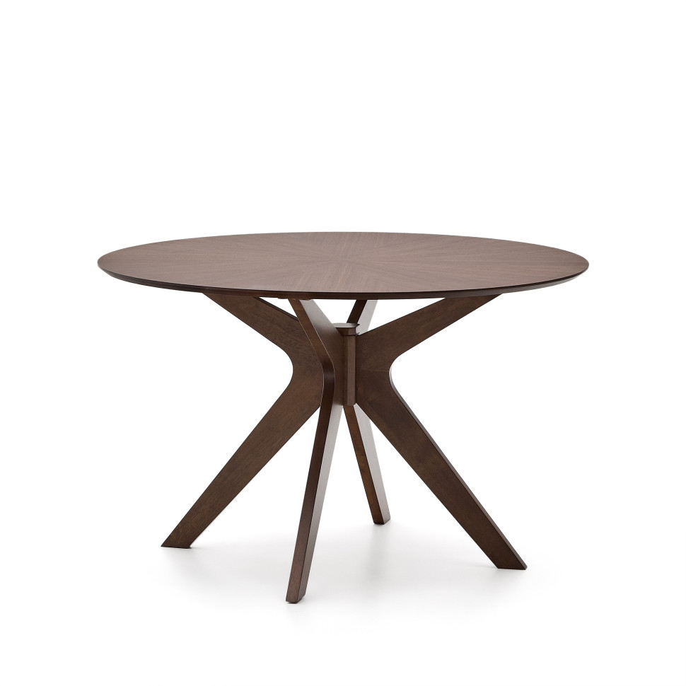 Обеденный стол La Forma Naanim диаметр 120 см, из орехового шпона