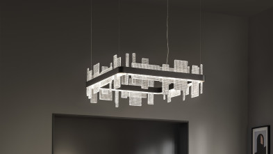 Светильник люстра Masiero Ribbon Suspension Square