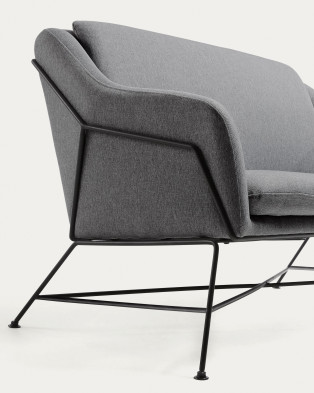 Диван La Forma Brida 128 x 73 x h82 см, графитовый