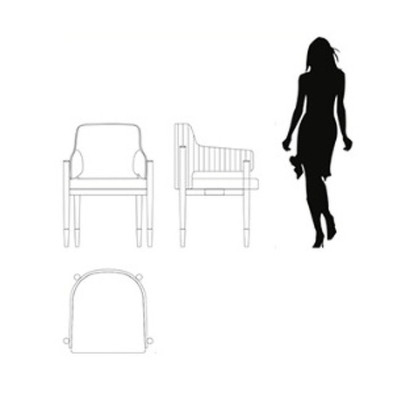 Стул с подлокотниками Claire Fratelli Barri Claire 63 x 51 x 81h nc92018