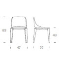 Стул Malva Tonin Casa Modern 47 x 56 x 83h nc61450