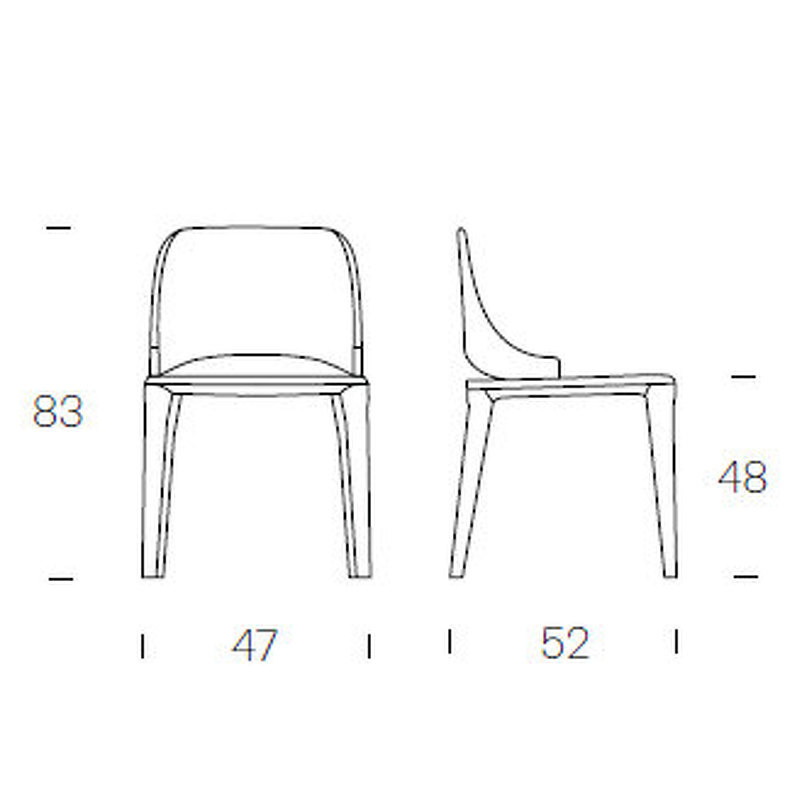 Стул Malva Tonin Casa Modern 47 x 56 x 83h nc61450
