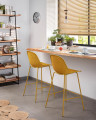 Барный стул La Forma Quinby 49 x 49 x h107 см, жёлтый