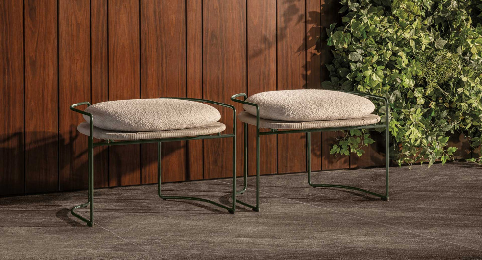 Банкетка Minotti Elyne Outdoor - стиль