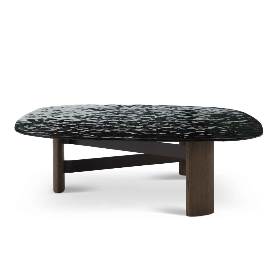 Журнальный стол Fratelli Barri Tollo 110 x 110 x h35 см со стеклянной столешницей