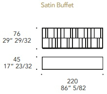 Размеры Буфет Reflex Satin