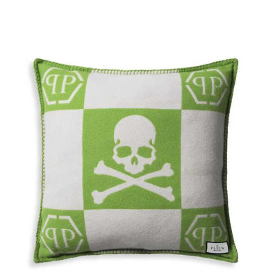 Подушка Eichholtz Philipp Plein Cashmere Skull 45 x h45 см, из шерсти, кашемира и шёлка
