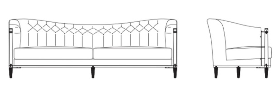 Диван Madison Fratelli Barri Madison 242 x 92 x 85h nc89774